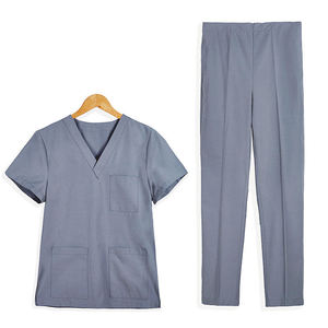 2025 OEM Service New Modern Athletic Scrub Set para mujeres-Modern V-Neck Scrub Top Yoga Scrub Pants - Product Image 4