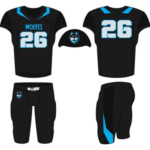 Venta al por mayor uniformes profesionales de fútbol americano personalizado combate sublimación Jersey transpirable más opciones de tamaño para uso del equipo - Product Image 1