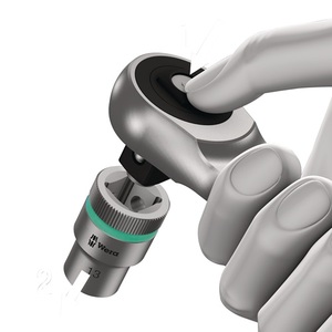 Zyklop Trinquete Metálico de Empuje de 1/2'' y 38 Dientes, 281 mm de Longitud, con Accionamiento Cuadrado Pasante Cativo, Herramienta Multifunción WERA - Product Image 3