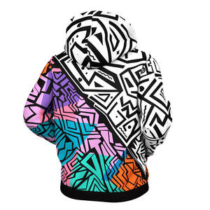 Sudaderas con capucha de invierno informales para hombre, 100% de algodón, nuevo diseño, cremallera, Impresión de sublimación térmica Digital para adultos, sólido - Product Image 3