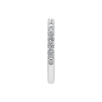 Bague demi-éternité tendance 2025 pour femme, en or 14 carats, sertie de diamants de laboratoire, fine, empilable, pour mariage, bijoux raffinés personnalisables IGI