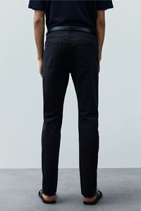 Pantalones chinos de sarga de algodón de longitud regular ajustados OEM ODM para hombre, pantalones transpirables de marca media a la moda, pantalones informales a precio al por mayor - Product Image 4