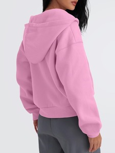 Sudadera con Capucha Extra Grande y Elegante Personalizada para Mujer, Nueva Moda, Sudadera con Capucha y Cremallera de Manga Larga para Mujer, Venta al por Mayor OEM - Product Image 3