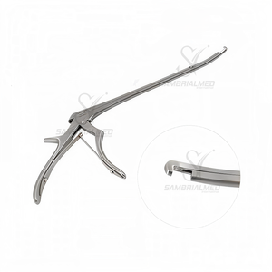 Foraminotomy Rongeur 10'' (250mm) 3mm Curved 40 Degree <b>Hinged</b> Micro <b>Handle</b> Manual Reusable Non-Sterile Passivated Medical Grade - Product Image 4