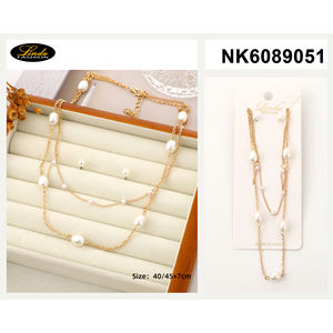 Conjunto de Collar y Aretes de Cristal con Flores de Linda Fashion, Chapado en Oro, Joyería para Mujer para Fiestas - Product Image 4