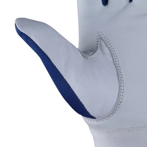 Gants de montage en cuir de chèvre et poignet élastique avec fermeture dessus Gants de montage à prix d'usine - Product Image 2