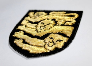 Premium Custom Hand Embroidered Bullion Wire <b>Badges</b> Fabric Pocket <b>Badge</b> <b>Holder</b>-Premium Custom Bullion <b>Badges</b> Manufacturers - Product Image 6