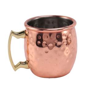 Tasses à mules en cuivre de conception solide avec base large et doublure alimentaire adaptée à la mixologie à la maison et au service des invités - Product Image 1