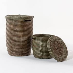Panier de rangement en herbe de mer en gros, paniers tissés en herbe de mer, paniers en paille naturelle, conteneur de rangement pour la chambre - Product Image 4