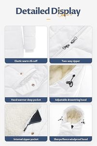 Abrigo largo de primera calidad para mujer, aspecto moderno, tela suave y cálida, traje de invierno perfecto elegante y duradero - Product Image 5