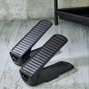 Afossa Adjustable Double Black Foldable <b>Shoe</b> <b>Rack</b> Organizer Plastic Storage Boxes for Kitchen & Tools Rotating <b>Shoe</b> <b>Rack</b> - Product Image 3
