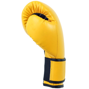 Gants de boxe en cuir de vachette doré personnalisés de qualité supérieure à prix de gros Gants de boxe en cuir de kickboxing pour adultes Pakistan - Product Image 2