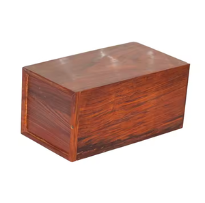 Caja de palisandro de alto estándar de precios bajos para uso crematorio Accesorios funerarios Madera de artesanía creciente - Product Image 2