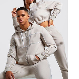 ชุดวอร์มวอร์มสำหรับผู้ชายชุดวอร์มวอร์ม2ชิ้นแบบลำลองสำหรับเล่นกีฬาวิ่งจ๊อกกิ้งชุดวอร์มแบบมีซิป - Product Image 1