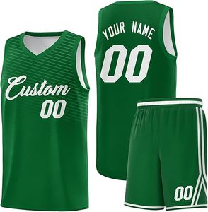 Ensemble de maillots de basket-ball respirants personnalisés uniformes d'équipe personnalisés pour hommes design imprimé - Product Image 4