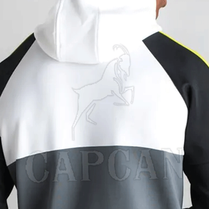 Conjunto de chándal deportivo informal de dos piezas para hombre, cremallera personalizable de talla grande para ropa deportiva de invierno - Product Image 6