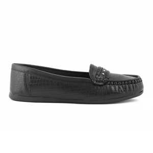 Noir WN4323 Moccasin Chunky Chaussures - Product Image 4