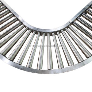 Schwerlast-Edelstahl-Schwerkraft-Rollenfördersystem für Kisten Paletten Produktionsanlagen Lager Logistik - Product Image 3