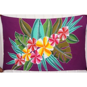 Pareos Hawaianos Pintados a Mano 100% Rayón de Alta Calidad, Ropa de Playa Personalizada al por Mayor, Cubierta para las Islas del Pacífico Asiático HPGU025-05-180 - Product Image 1