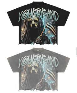 2025 Fabricación personalizada Mejor artículo Venta en línea Camiseta de serigrafía de moda Camiseta con logotipo impreso personalizado para hombres - Product Image 4