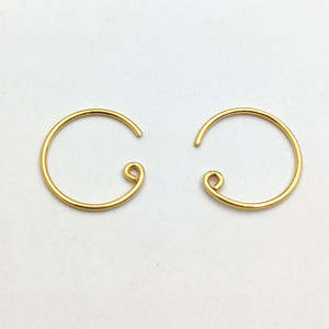 5 paires de crochets de boucles d'oreilles en cuivre plaqués or 18 carats, argent et or rose, avec revêtement E-Coated, pour perles de taille MM, emballées en sachet - Product Image 1