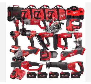 ชุดเครื่องมือเจียร บล็อกขัน ไขควง เลื่อย ประแจแรงบิด 18-in-1 กระเป๋าใส่เครื่องมือแบบพกพา ชุดเครื่องมือไฟฟ้าไร้สายสำหรับงานหนัก ของแท้ - Product Image 1