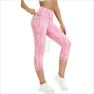 Mallas transpirables de cintura alta de punto sin costuras para mujer, mallas para levantar glúteos, estilo informal de bolsillo Invisible antibacteriano - Product Image 1