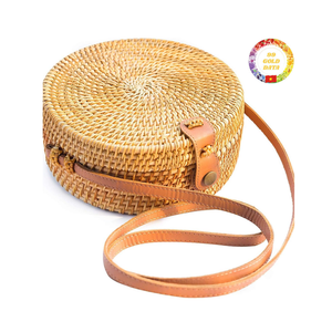 Bolso de mimbre ecológico hecho a mano, bolso de paja tejido, bolso de playa de verano, venta al por mayor de Vietnam - Product Image 1