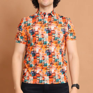 Colección Verano 2025, Camisa 100% Algodón, Corte Regular, Manga Corta, Diseño Liso, Transpirable, Tejida, Hecha en India, Venta al Por Mayor - Product Image 1