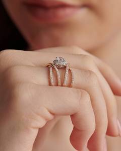 Bague de fiançailles de luxe en forme de croix 1ct Moissanite Silver Wedding Fournisseur OEM ODM Vendeur en gros en ligne à l'exportation - Product Image 5