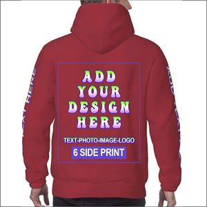 Sweat à capuche personnalisé de haute qualité avec logo brodé pour homme, en tissu tricoté uni, avec cordon de serrage, respirant, pour l'automne - Product Image 1
