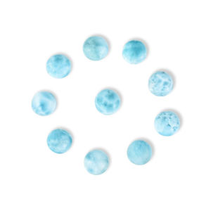 Meilleur grossiste pour la fabrication de bijoux fins Top vente 3-21 MM bleu Larimar forme brillante cabochon en vrac coupe naturel brut - Product Image 1