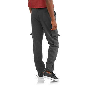 Pantalones acampanados de algodón en blanco con logotipo personalizado para hombre, ropa de gimnasio de corte recto para correr, pantalones Cargo para hombre con múltiples bolsillos - Product Image 1