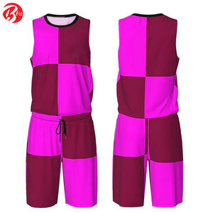 Ropa deportiva de la más alta calidad, último diseño, impresión por sublimación, conjunto de uniforme de baloncesto, pantalones cortos de baloncesto de verano Bsci - Product Image 2