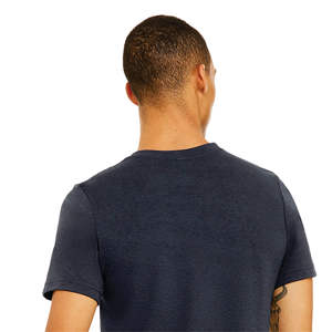 Camiseta Heather Midnight Navy Unisex CVC-52% Airlume Cotton, 48% Poly, 4,2 oz - Product Image 6