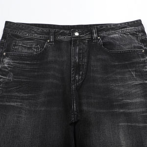 กางเกงยีนส์ขาตรงสลิมฟิตสำหรับผู้ชายกางเกงยีนส์ซักพิเศษสไตล์ยุโรป - Product Image 3