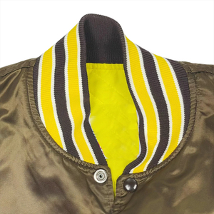 Chaqueta universitaria de satén de alta calidad para hombre, bombardero para hombre, bombardero de satén con cuello para hombre, chaqueta de béisbol de satén en blanco para invierno para personas mayores - Product Image 5