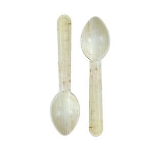 Couverts jetables biodégradables écologiques les plus vendus cuillères à feuille de palmier pour les mariages et les fêtes - Product Image 1