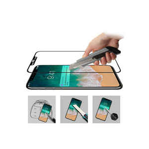 Protection d'écran en verre trempé Netzy Premium 5D pour iPhone 12 Pro Max, couverture intégrale, anti-espionnage, anti-choc, compatible XS Max XS - Product Image 4