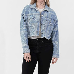 Vestes en jean pour femmes, best-sellers en ligne, service OEM, vêtements décontractés, veste en jean pour femmes en vente - Product Image 2