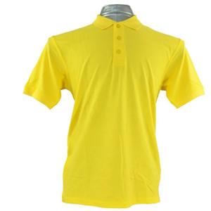 100% Piqué de coton stretch Beige clair pour polo Logo brodé personnalisé Coupe régulière Bouton dissimulé court Sol anti-rides - Product Image 4