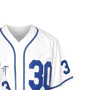 Vêtements de sport confortables et compétitifs, maillot à boutons complets, design personnalisé, maillot de baseball à boutons complets - Product Image 3