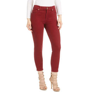Jeans Skinny STS Blu da Donna Modello Ellie a Vita Alta, Casual, Elasticizzati, Taglia XL, Rosso Scuro, Lavabili e Traspiranti - Product Image 1