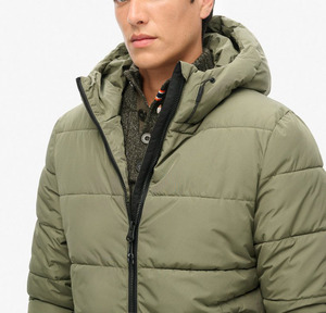 Veste d'hiver bouffante de haute qualité au design personnalisé pour hommes, manteau à capuche à bulles utilitaire chaud pour l'extérieur - Product Image 5