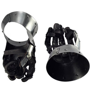 Gants gantelet médiévaux gravés gothique fantaisie Cosplay armure pour Halloween pour cadeau parfait artisanat en métal - Product Image 6