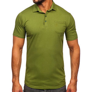 Wholesale High Quality Plain Casual <b>Men</b> Polo <b>Shirts</b> OEM ODM New Custom Breathable Anti-Pilling Solid Color <b>Men</b> Polo <b>Shirts</b> - Product Image 2