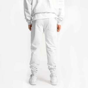 2024 ใหม่มาถึงโลโก้ที่กําหนดเองFlareซ้อนSweatpantsผ้าฝ้ายขนแกะผู้ชายStreetwear Joggerกางเกง - Product Image 3