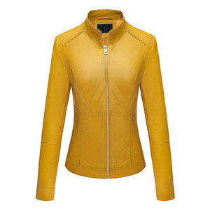 Venta al por mayor chaqueta de cuero de moda de las mujeres chaqueta de cuero de la PU de alta calidad chaqueta de cuero - Product Image 1