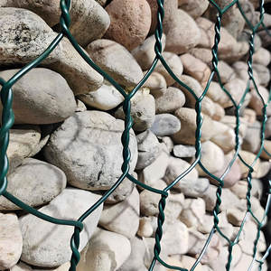 Scatola di gabbioni intrecciata con rivestimento arancione di sicurezza ad alta visibilità per barriere temporanee della zona di costruzione stradale - Product Image 3