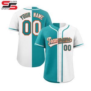 Maillot de baseball pour hommes et femmes chemises de baseball pour chemise boutonnée personnalisée uniformes de sport Hipster Hip Hop - Product Image 1